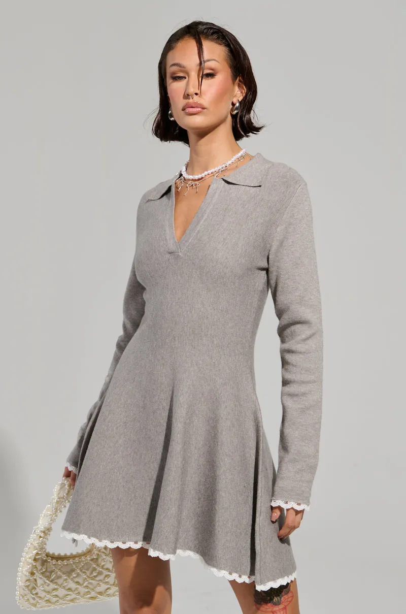 IN THE DETAILS KNIT MINI DRESS