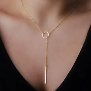Infinity Cross Lariat Chokers Necklace