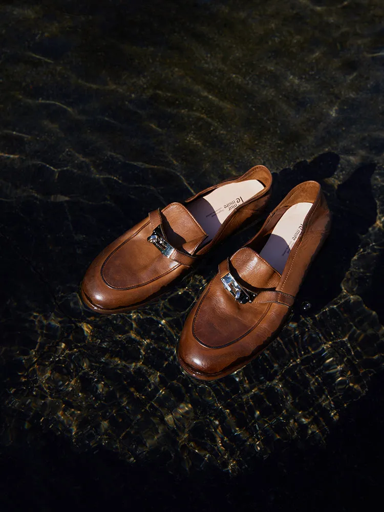 Italian Horsehide Slip-On Loafers