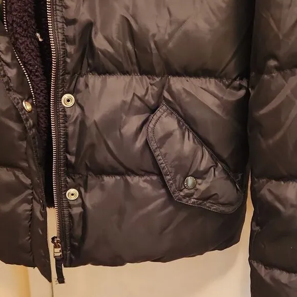 J.Crew down puffer hooded jacket