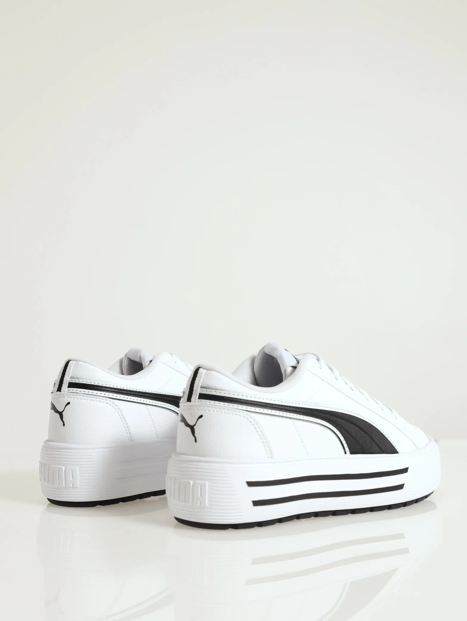 Kaia 2.0 Platform Sneaker - White/Black