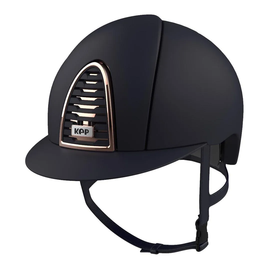 Kep Cromo 2.0 Jockey - Riding Hat - Textile Blue/Rose Gold