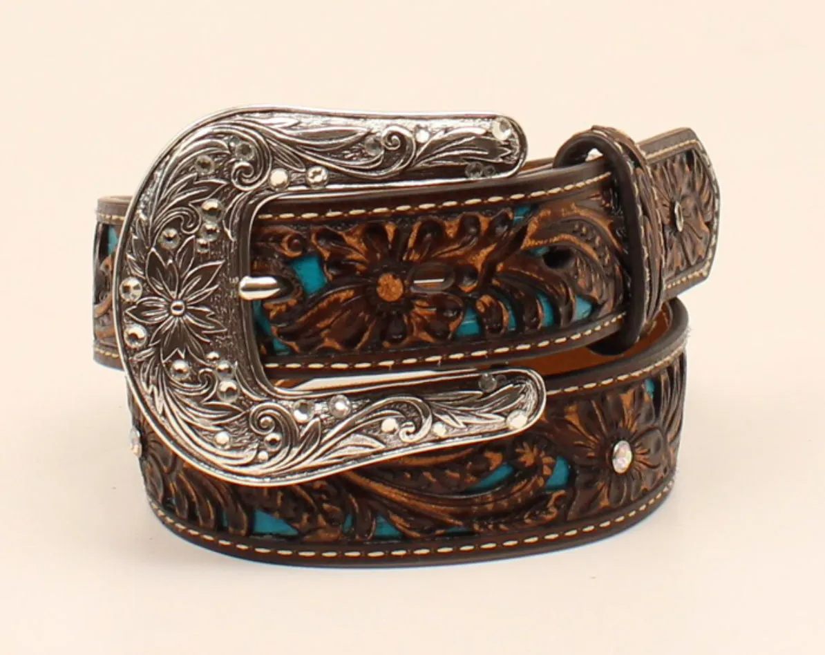 Kid’s Ariat Turquoise Overlay Western Belt