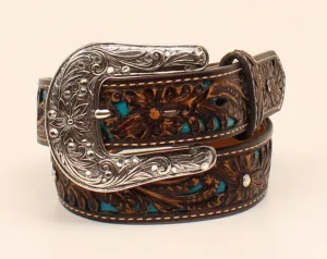 Kid’s Ariat Turquoise Overlay Western Belt