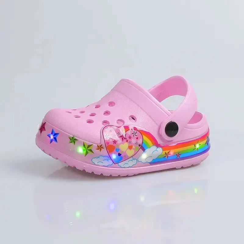 Kids' LED Plush Clog Shoes