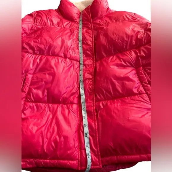 Koolaburra by UGG Women's Pink Sherpa Trim Puffer Jacket‎ Size XL