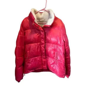 Koolaburra by UGG Women's Pink Sherpa Trim Puffer Jacket‎ Size XL