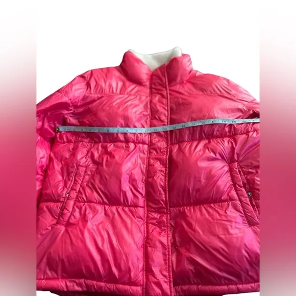 Koolaburra by UGG Women's Pink Sherpa Trim Puffer Jacket‎ Size XL