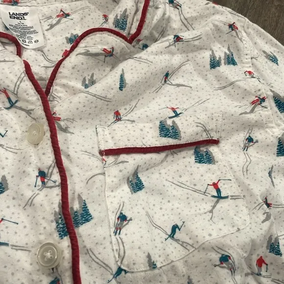 LANDS' END Warm Winter Nightshirt Flannel Lot (3)
