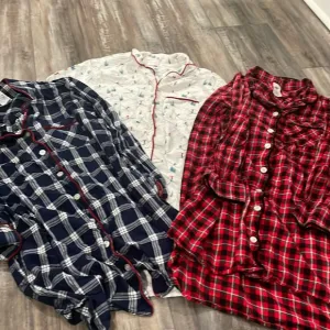 LANDS' END Warm Winter Nightshirt Flannel Lot (3)