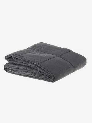 Large Cotton Quilt - Charcoal