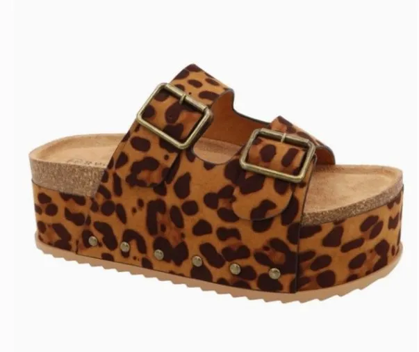 Leopard Platform Sandals