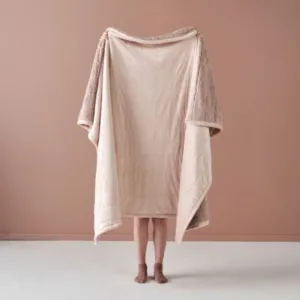 Linen House Bray Throw 150x200 Rose