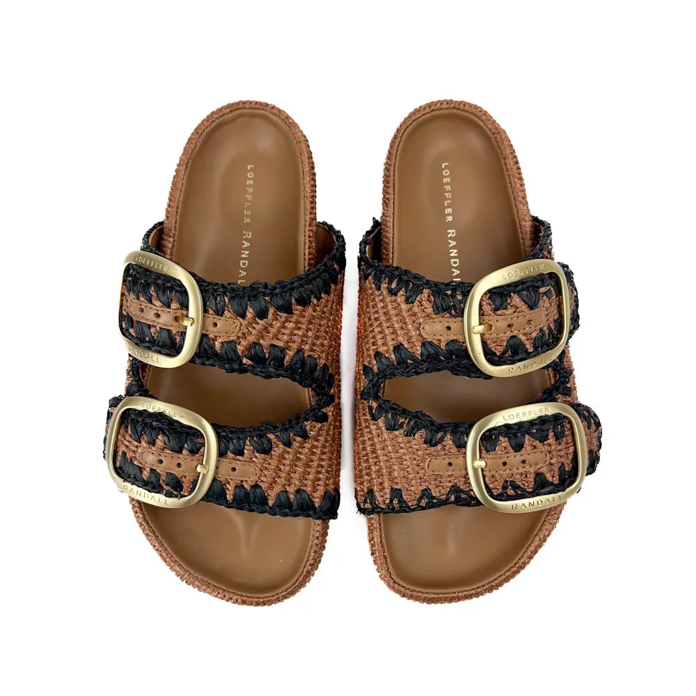 Loeffler Randall - Theo Two Band Sandal (Brown/Black)