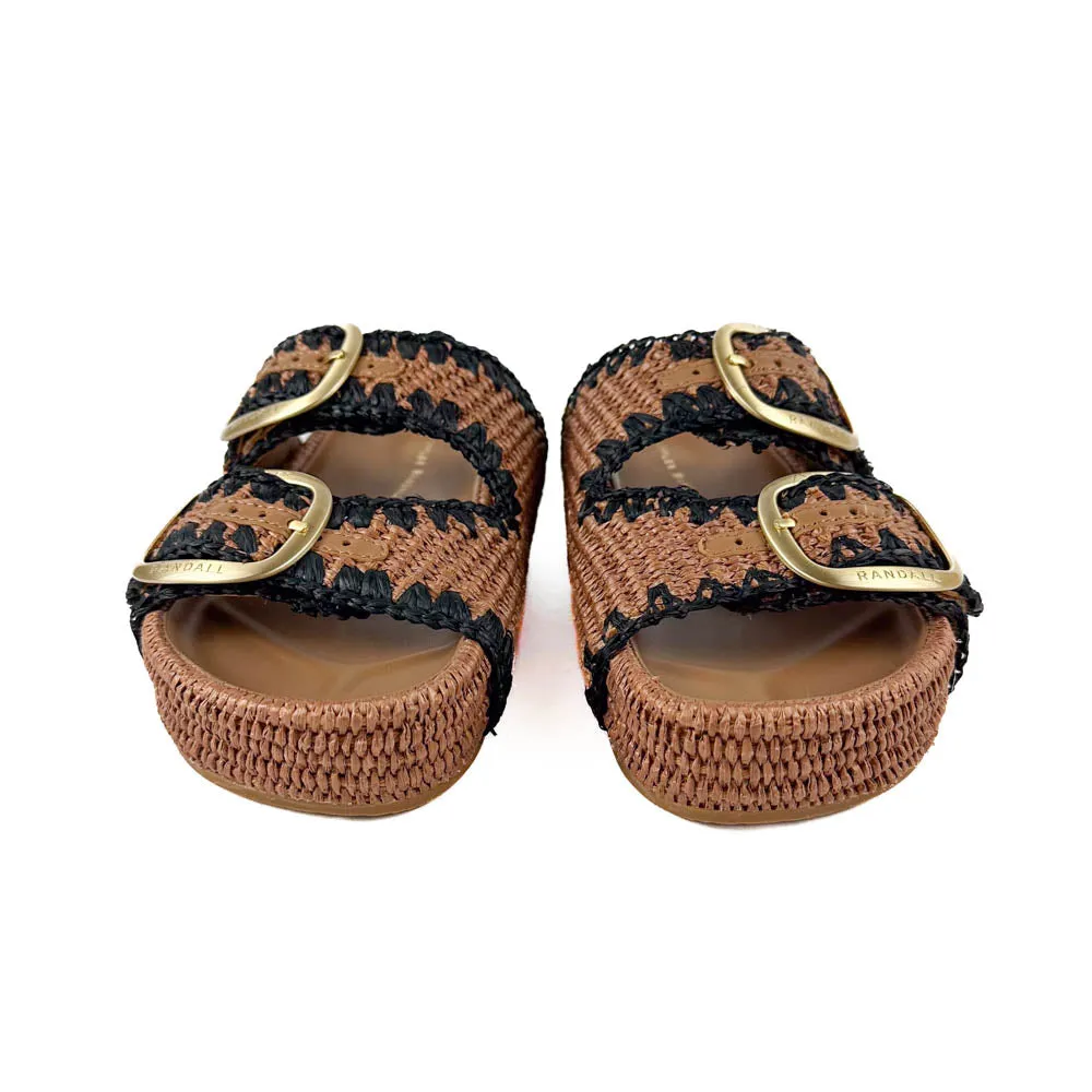 Loeffler Randall - Theo Two Band Sandal (Brown/Black)