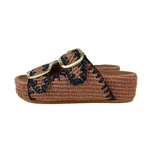 Loeffler Randall - Theo Two Band Sandal (Brown/Black)