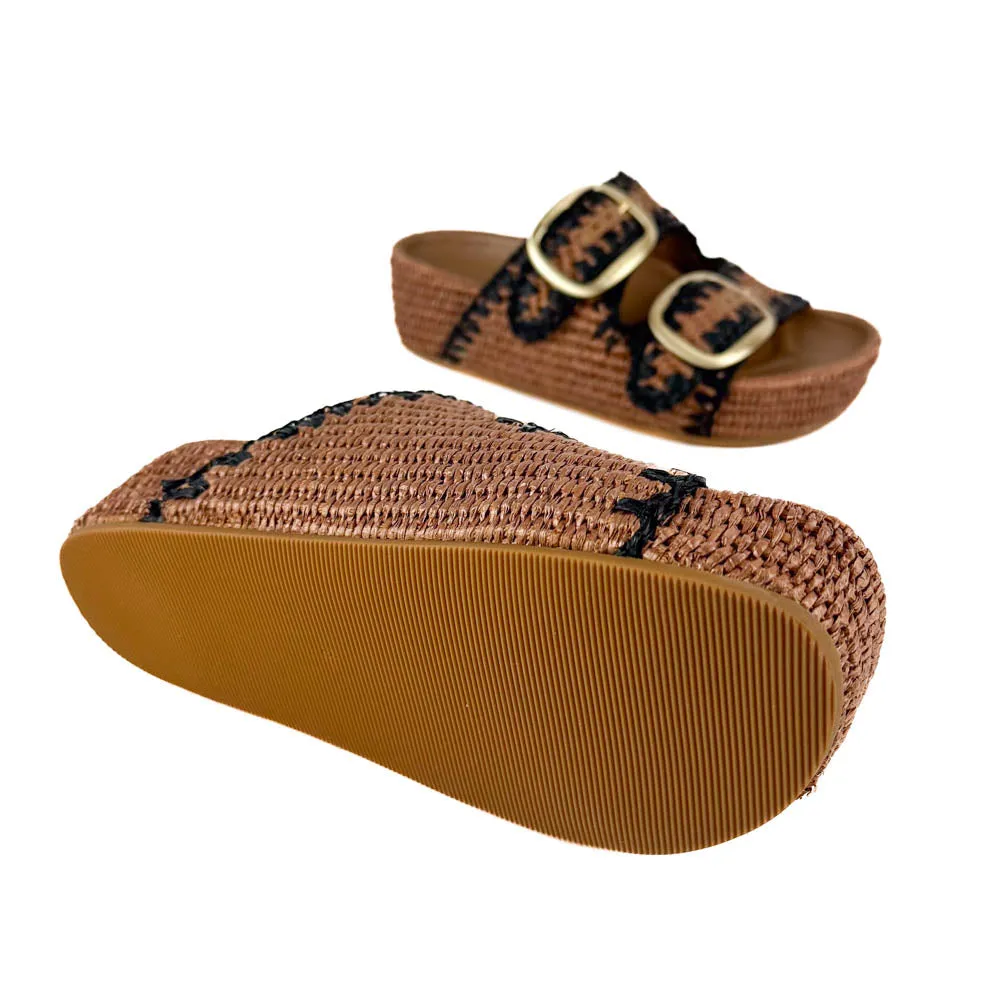 Loeffler Randall - Theo Two Band Sandal (Brown/Black)