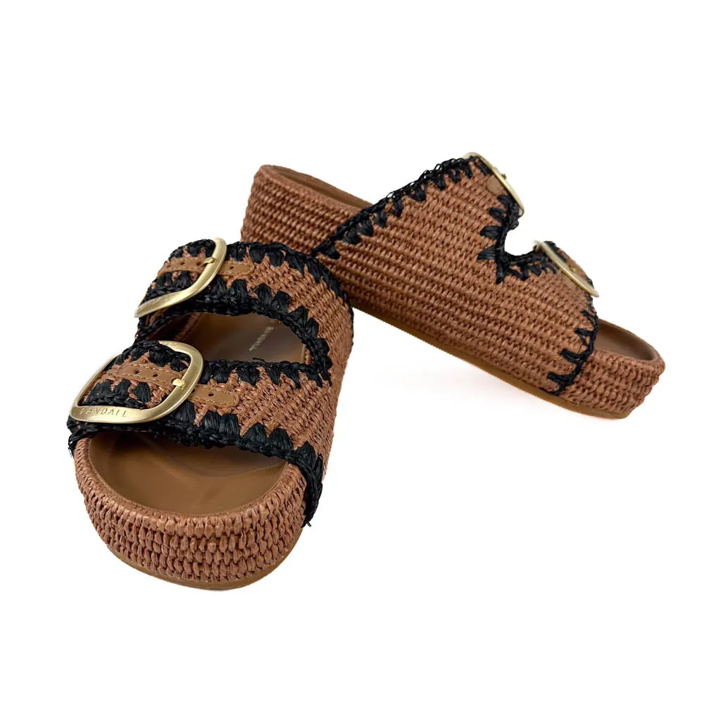 Loeffler Randall - Theo Two Band Sandal (Brown/Black)