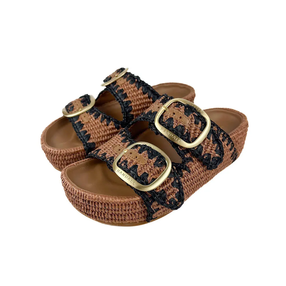 Loeffler Randall - Theo Two Band Sandal (Brown/Black)