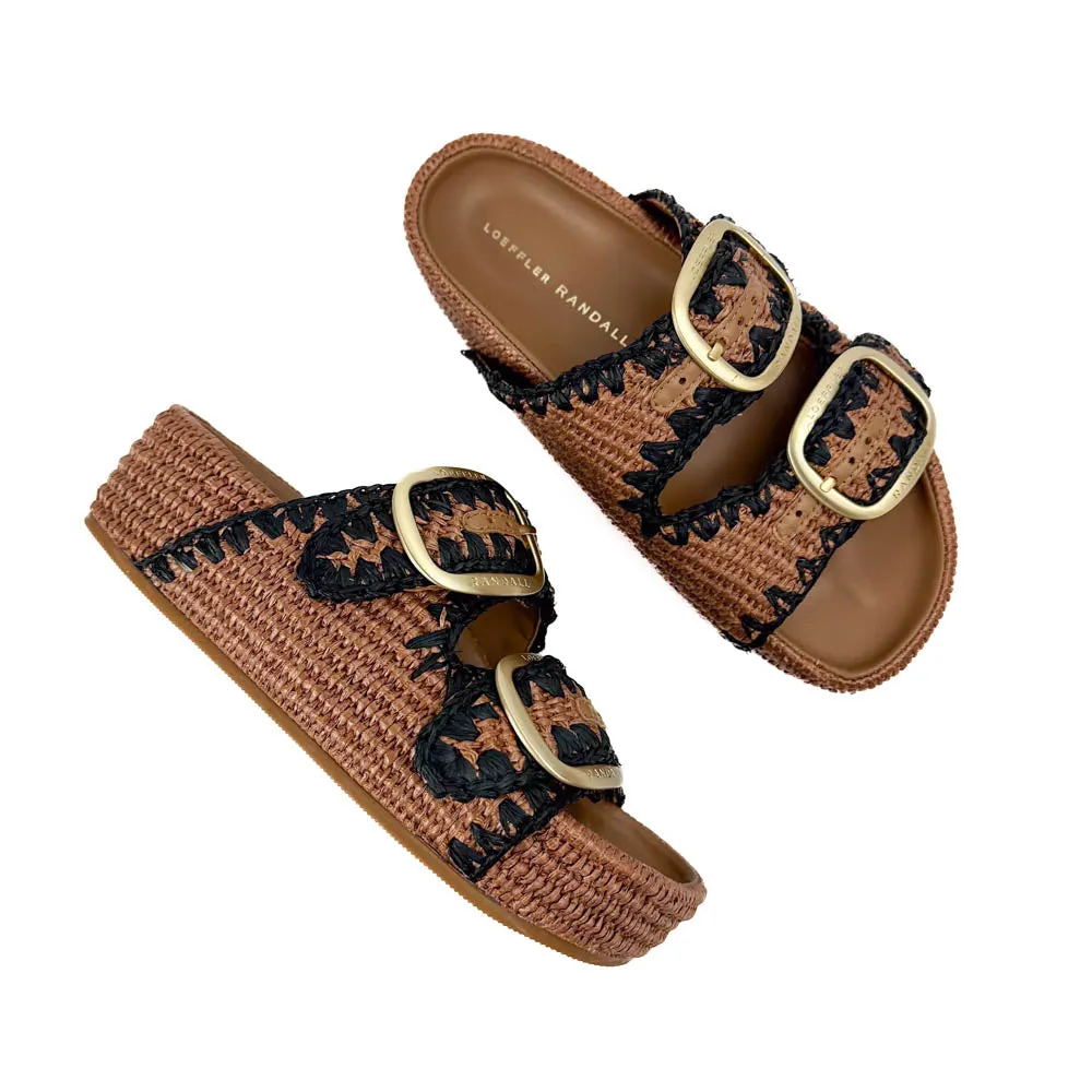 Loeffler Randall - Theo Two Band Sandal (Brown/Black)