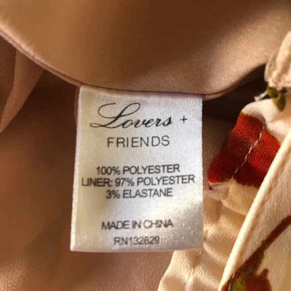 Lovers &amp; Friends x Revolve Whimsical Boho Fountain Floral Pullon Skirt Medium
