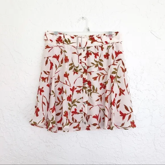 Lovers &amp; Friends x Revolve Whimsical Boho Fountain Floral Pullon Skirt Medium