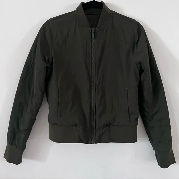 Lululemon Non-Stop Reversible Dark Olive Bomber |Size 4|