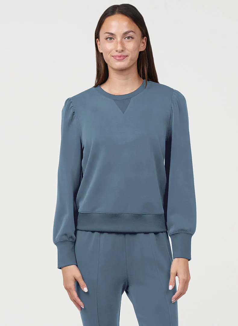 Luxe Shirred Pullover