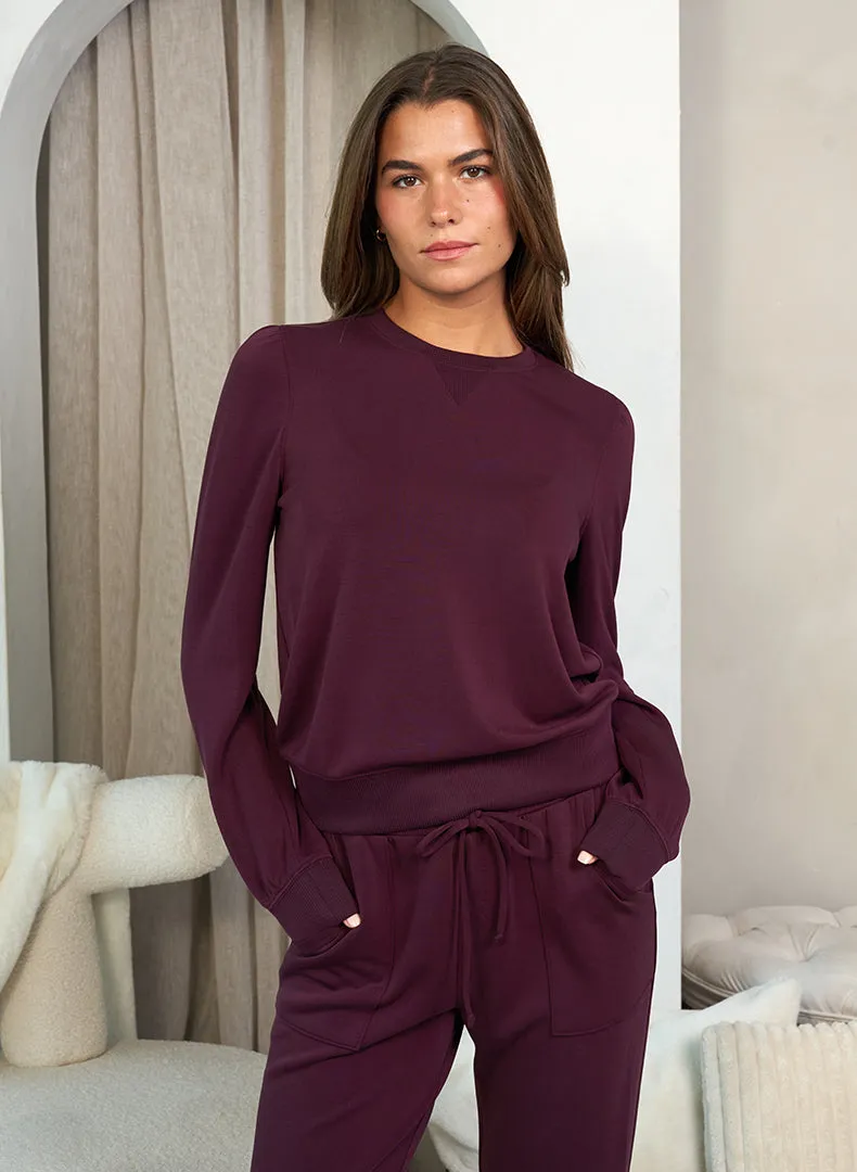 Luxe Shirred Pullover