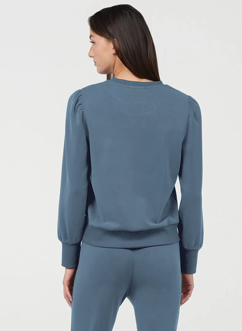 Luxe Shirred Pullover
