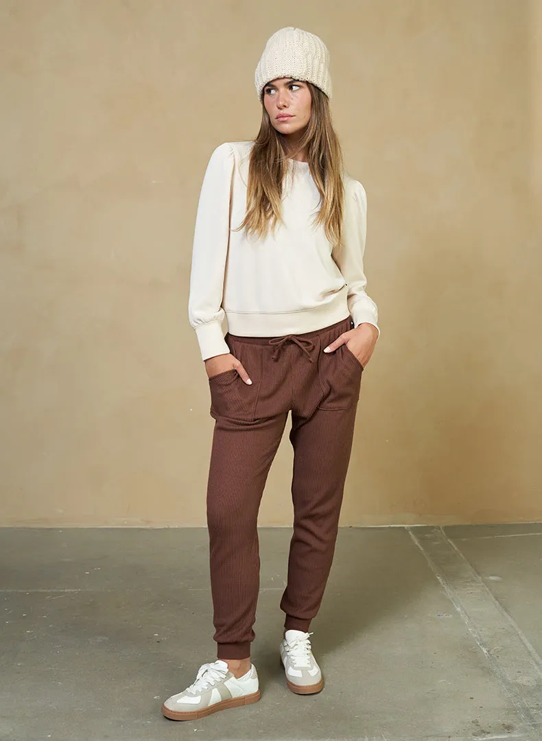 Luxe Shirred Pullover