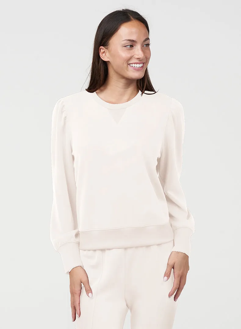 Luxe Shirred Pullover