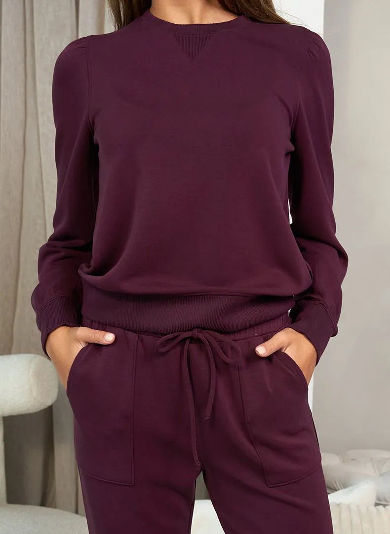 Luxe Shirred Pullover