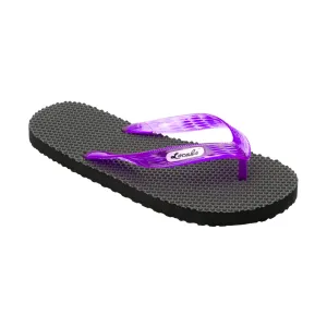 Massage Women's Translucent Purple Strap Slippah