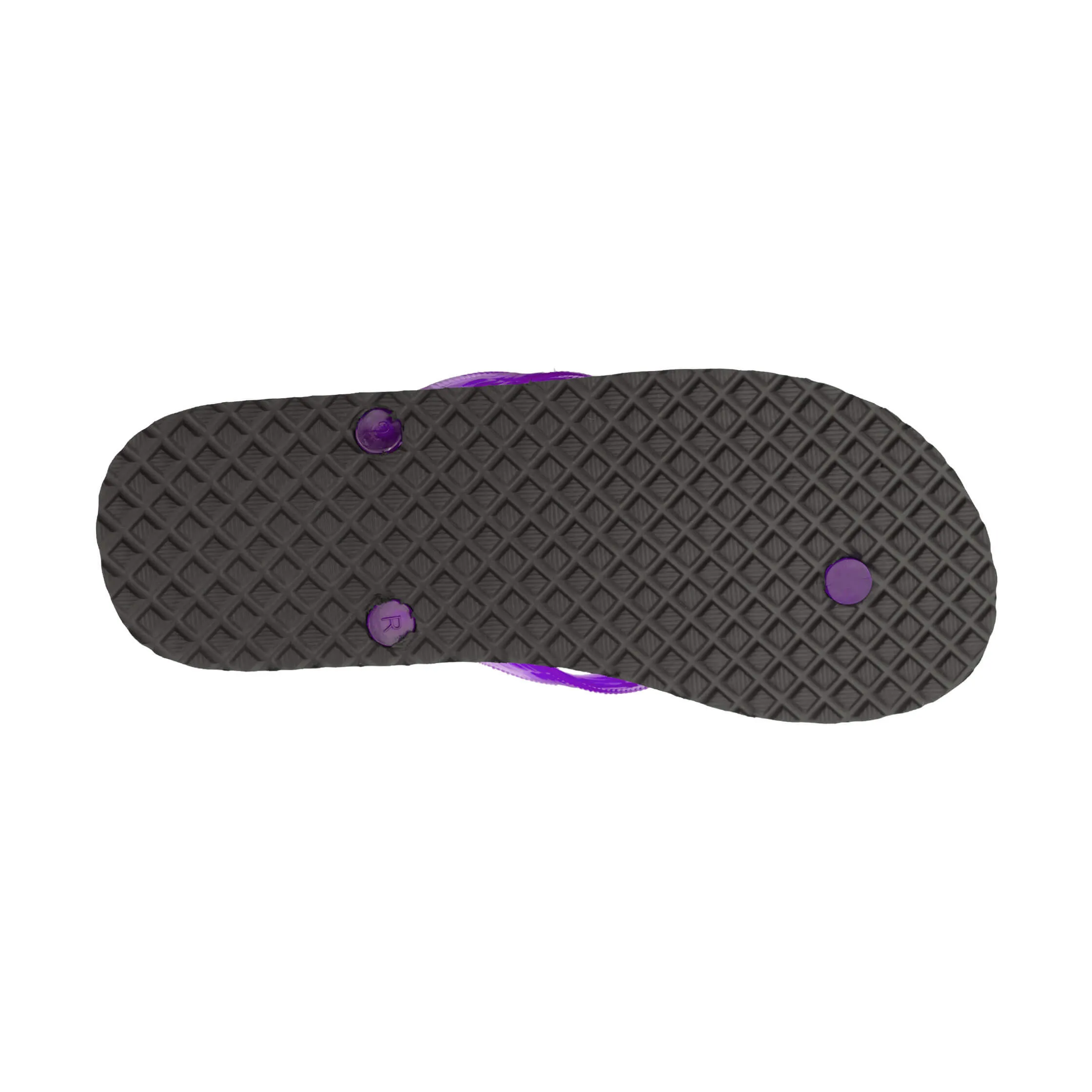 Massage Women's Translucent Purple Strap Slippah