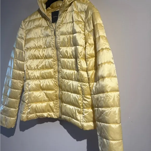 Massimo Dutti Super vibrant Yellow/Gold Lightweight Packable Puffer Jacket