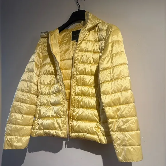 Massimo Dutti Super vibrant Yellow/Gold Lightweight Packable Puffer Jacket