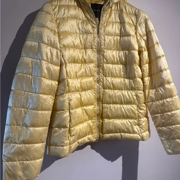 Massimo Dutti Super vibrant Yellow/Gold Lightweight Packable Puffer Jacket