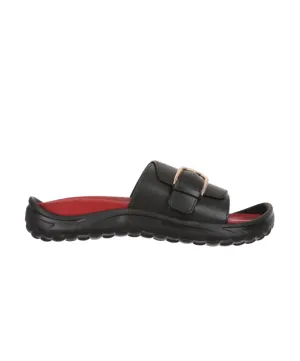 MBT Nikko Black/Red Womens Recovery Slides