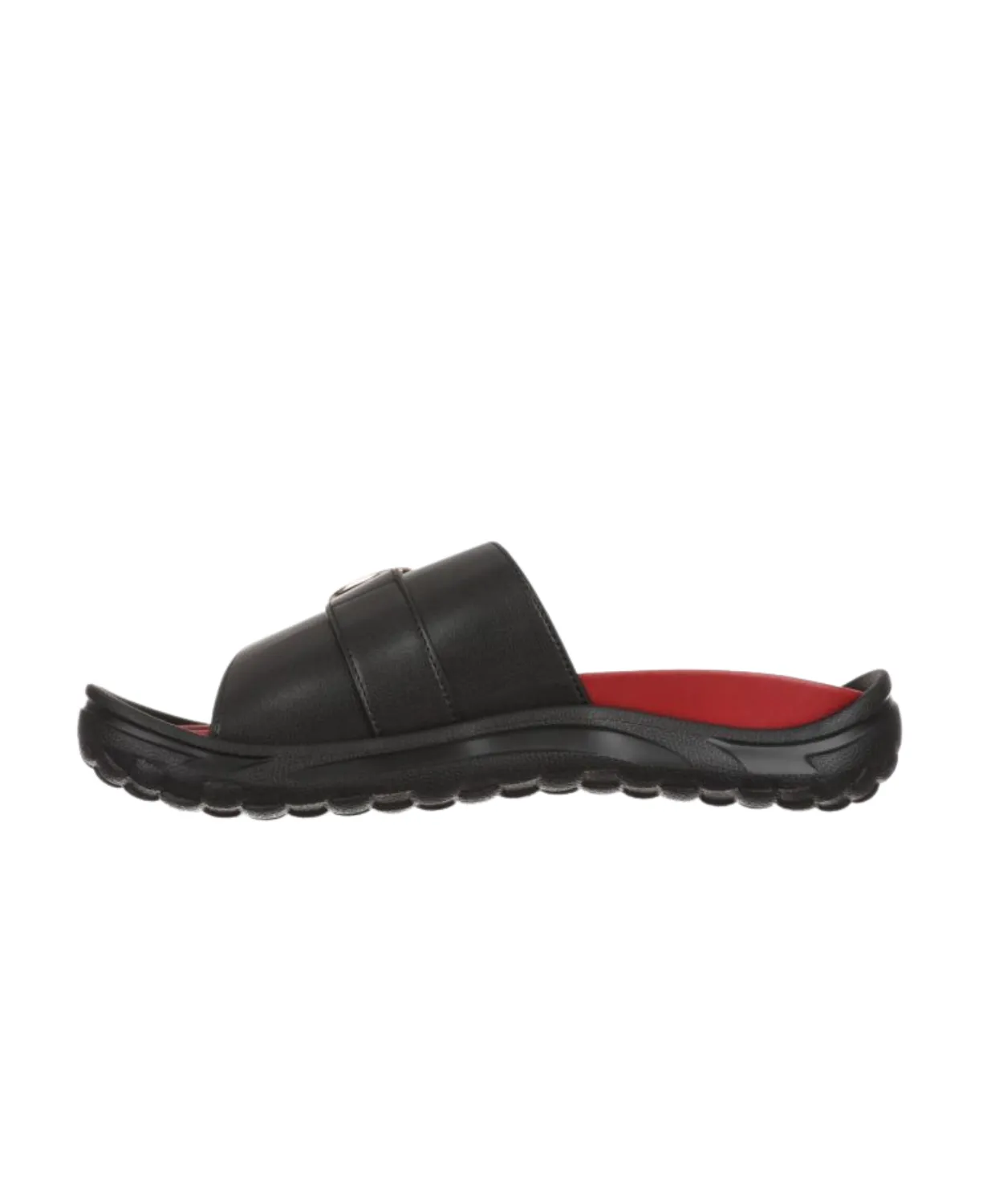 MBT Nikko Black/Red Womens Recovery Slides