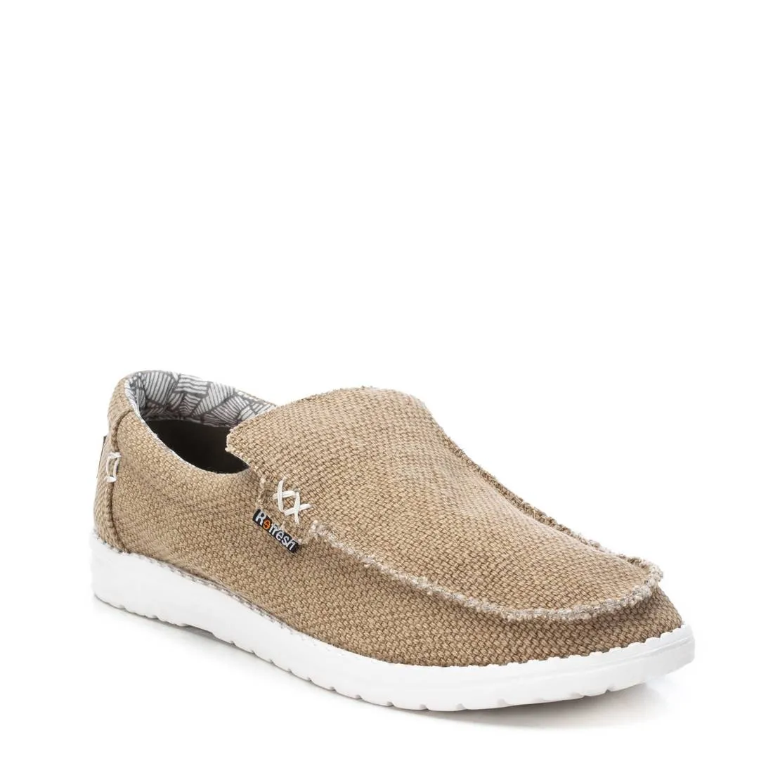Men's Canvas Loafers Randy By Xti-170628-Dark Beige