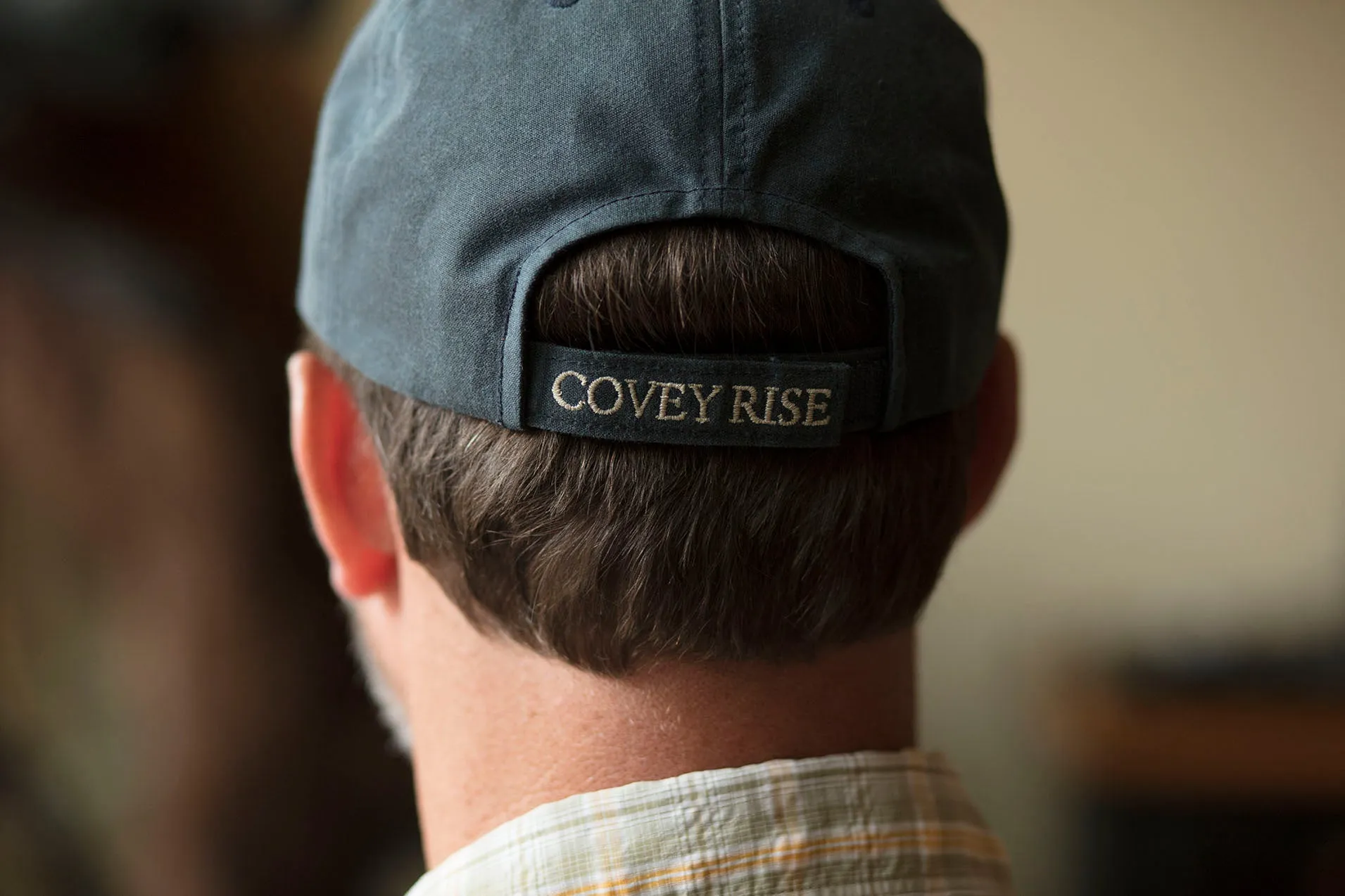 Navy Waxed Cotton Hat