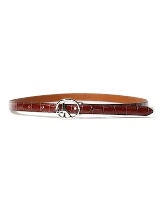 Needles' Peace Buckle Narrow Belt