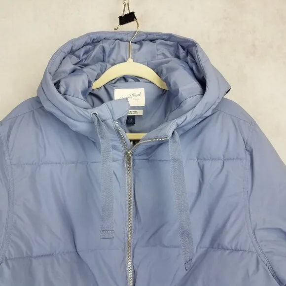 NEW Universal Thread Size XS Hooded Puffer Jacket Coat in Blue NWT $50
