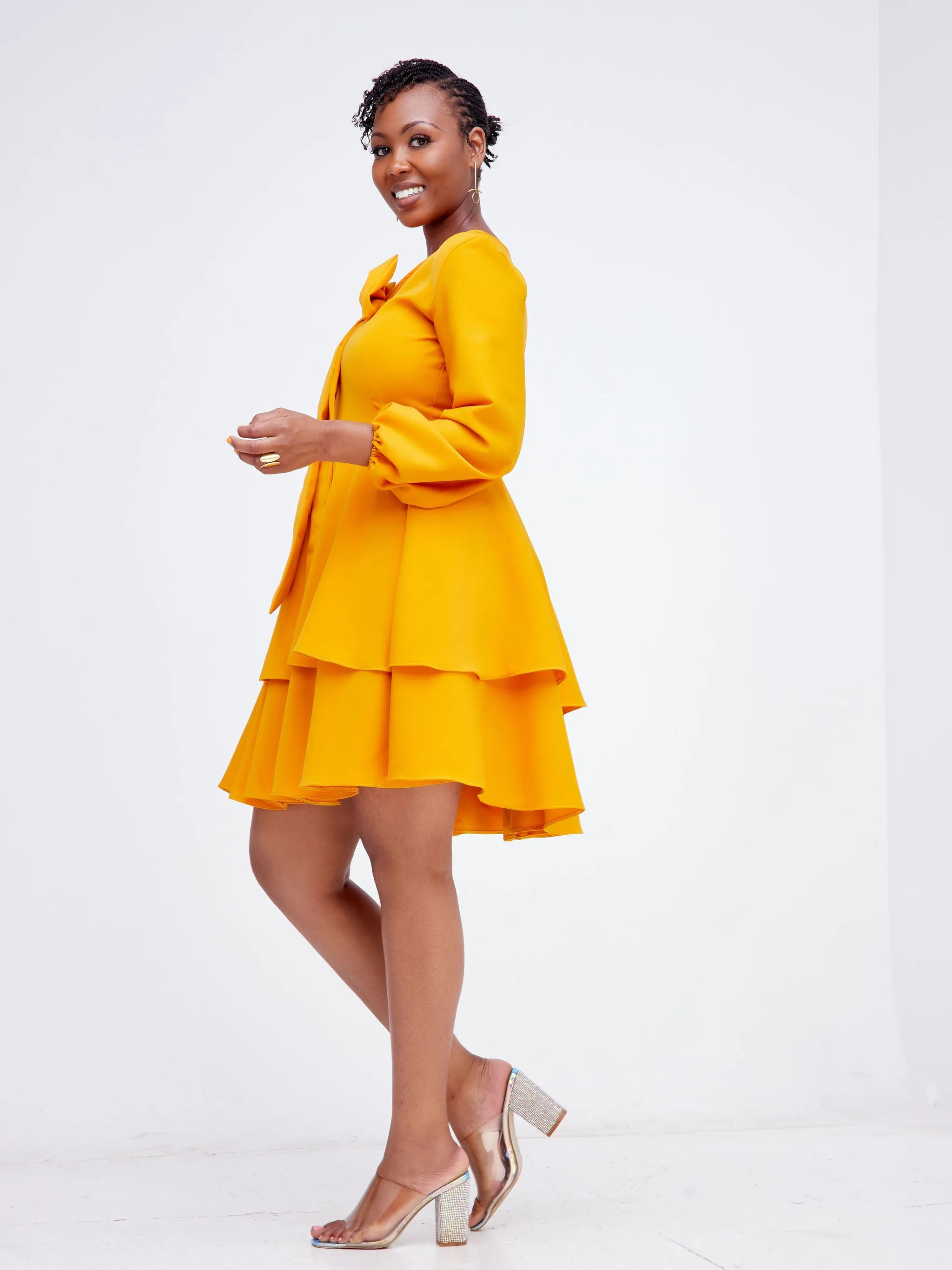 Olooseos Dress - Mustard Yellow