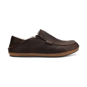 OluKai Men's Moloa Slipper - Dark Brown