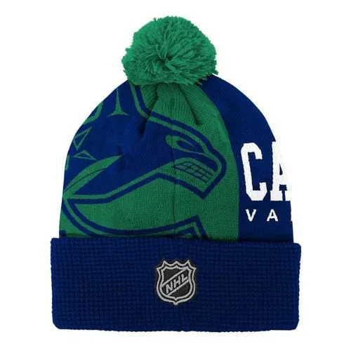 Outer Stuff NHL Impact Cuffed Pom Youth Toque - Vancouver Canucks