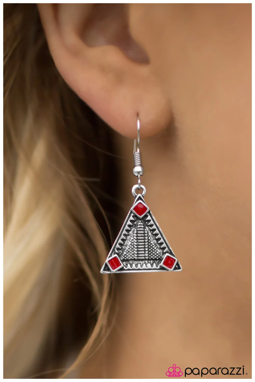 Paparazzi - Nights Over Egypt - Red Earrings