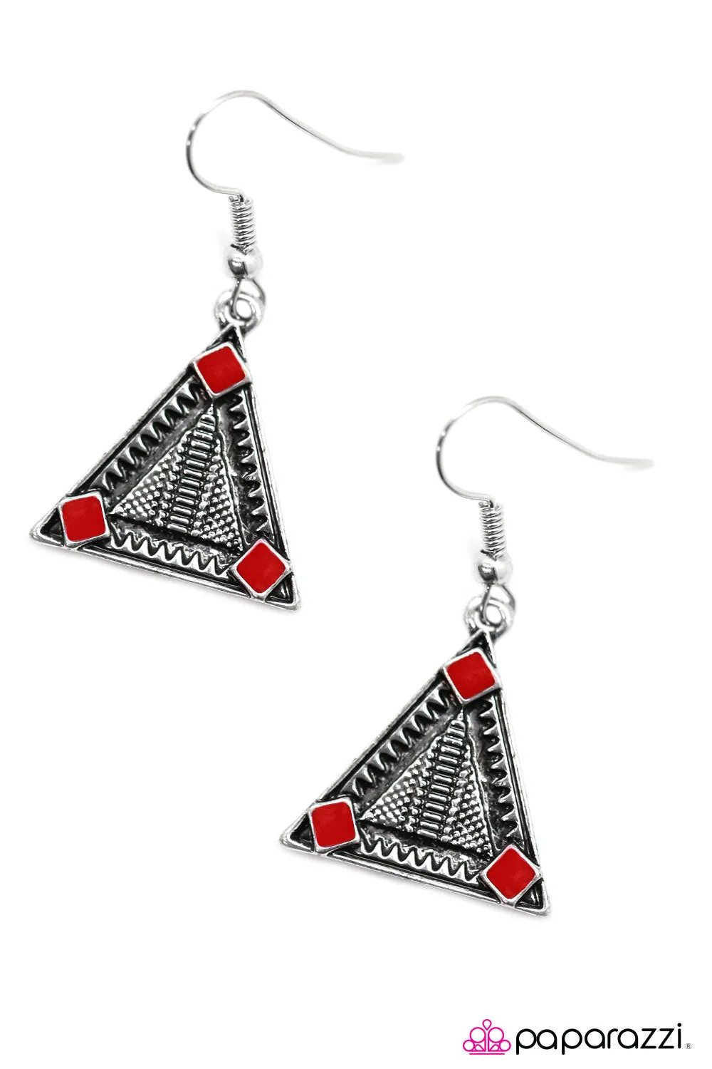 Paparazzi - Nights Over Egypt - Red Earrings