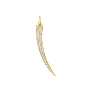 Pave Shark Tooth Necklace Charm
